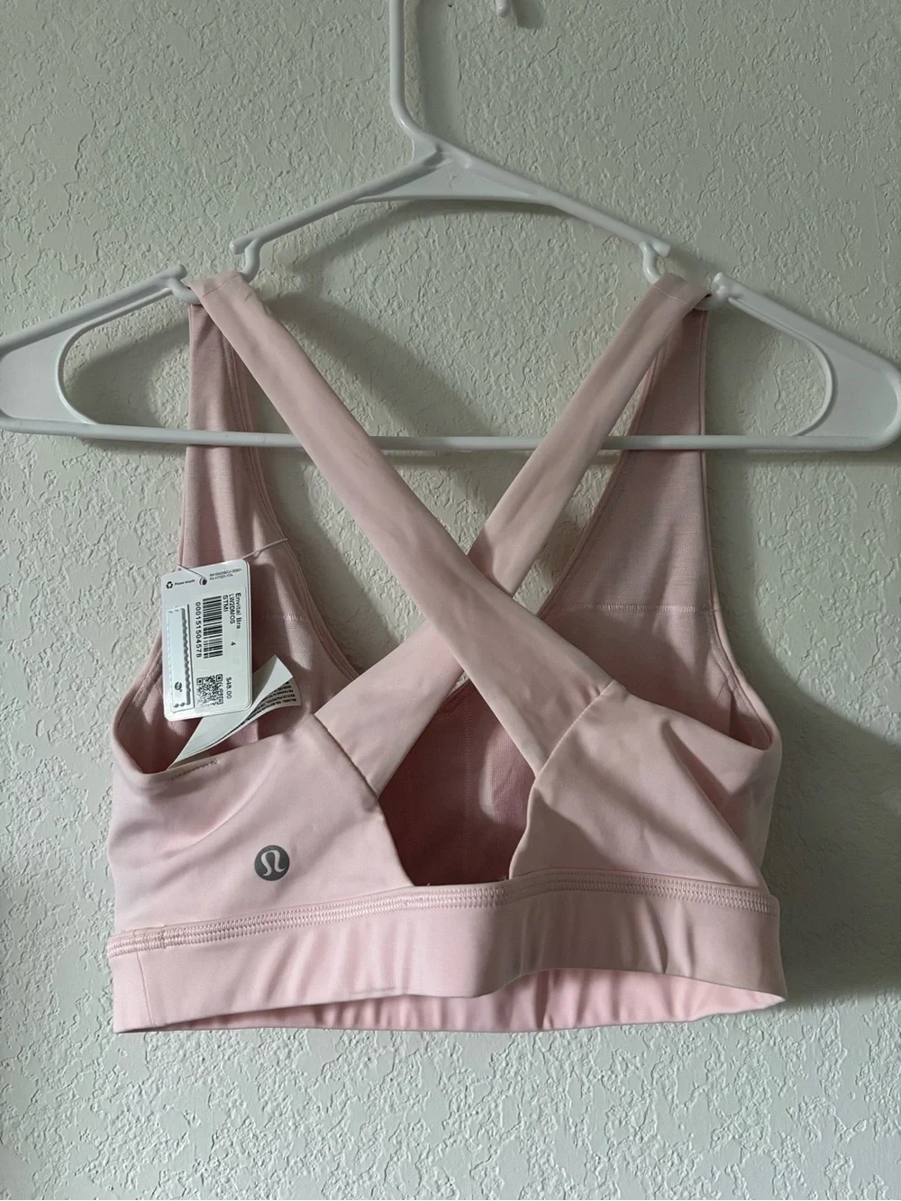 lululemon athletica Light Pink V-Neck Sports Bra